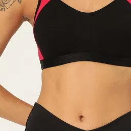 Lady Lyka Multicolor Non Wired Non Padded Sports Bra (Pack of 2) image 5