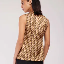 Fablestreet Brown Printed Top image 2