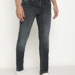 Octave Graphite Cotton Regular Fit Jeans-picture-0