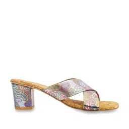 Metro Women's Multicolor Cross Strap Sandals-image-36