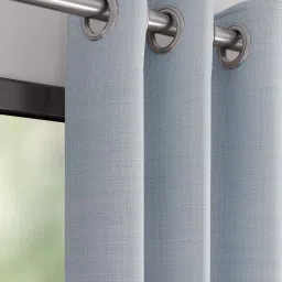 DDECOR Live Beautiful Blue Polyester 9 ft Long Door Curtain image 2