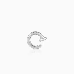 GIVA 925 Sterling Silver Woven Circle Stud for Men image 3