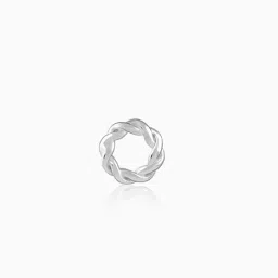 GIVA 925 Sterling Silver Twist Halo Stud for Men image 3