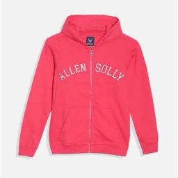 Allen Solly Girls Pink Cotton Printed Full Sleeves Sweatshirt-picture-0