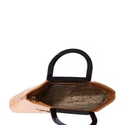 Esbeda Camel Brown Textured Handbag image 4