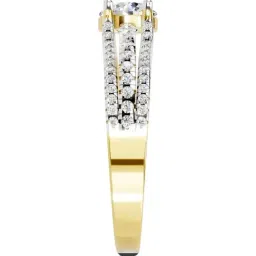 Sparkles Lab Grown Diamond 14k (585) Yellow Gold Ring for Women image 4