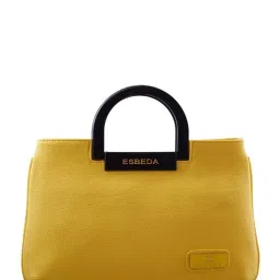 Esbeda Yellow Distressed Handbag image 1