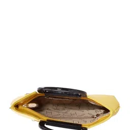 Esbeda Yellow Distressed Handbag image 4