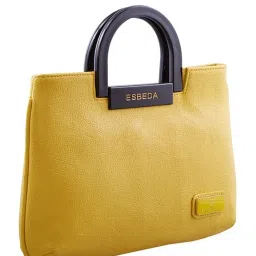 Esbeda Yellow Distressed Handbag image 2