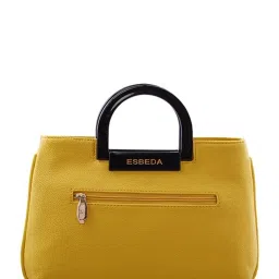Esbeda Yellow Distressed Handbag image 3