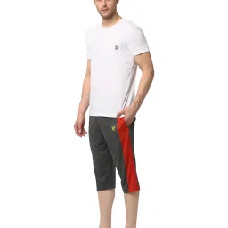 Vimal Jonney White & Grey T-Shirt & Capris image 3