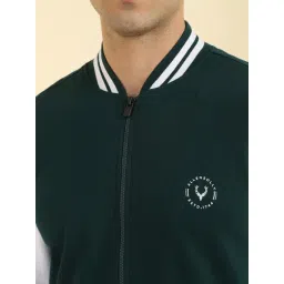 Allen Solly Green Cotton Regular Fit Sweatshirt image 4
