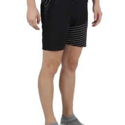 Monte Carlo Black Regular Fit Printed Shorts image 4