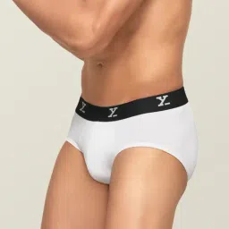 XYXX White Regular Fit Briefs - Pack Of 3 image 4