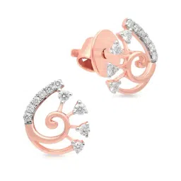 Malabar Gold and Diamonds 18k Rose Gold Stud Earrings-picture-19