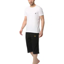 Vimal Jonney White & Black T-Shirt & Capris image 3