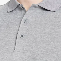 Adidas Grey Regular Fit Sports Polo image 5