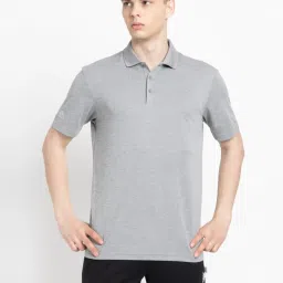 Adidas Grey Regular Fit Sports Polo image 1