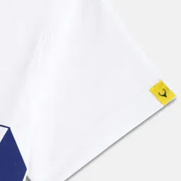 Allen Solly Boys White Cotton Printed T-Shirt image 5