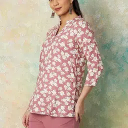 Melange by Lifestyle Orange Printed Kurti-picture-16