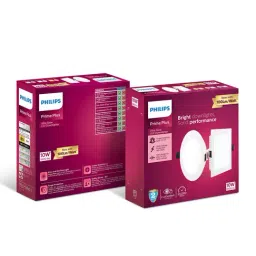 Philips Plastic 10W Round Ultraglow LED Panel Ceiling Light (Warm White) image 4