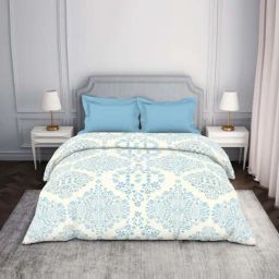 Spaces Atrium Blue 100% Cotton 144 TC Double Bed Ac Quilt-picture-29
