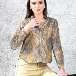 Crimsoune Club Blue Printed Long Sleeves Shirt-picture-21