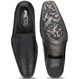 Hitz Men's Black Formal Slip-ons image 3