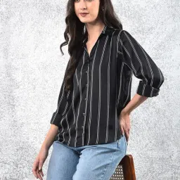 Crimsoune Club Black Striped Long Sleeves Shirt-image-35