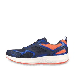 Skechers Men's GO RUN CONSISTENT - VESTIGE Navy Orange Running Shoes image 3