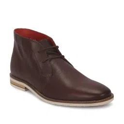 V8 by Ruosh Men's Venice Brown Derby Boots image 1