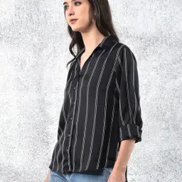 Crimsoune Club Black Striped Long Sleeves Shirt image 4