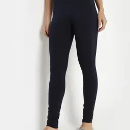 R&B Navy Blue Cotton Leggings image 5