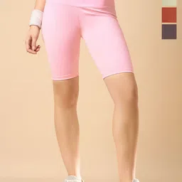 COLOR CAPITAL Women Pack of 4 Above Knee Length Gym Tights-picture-20