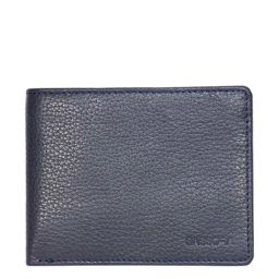 SASSORA Navy Casual Leather Bi-Fold Wallet for Men-picture-7