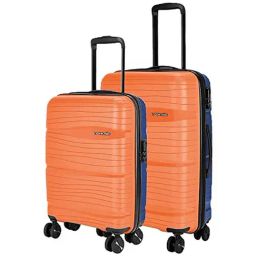 Nasher Miles Nicobar Hard-Sided Polypropylene Set of 2 Orange and Blue Trolley Bags (55 & 65 cm)-picture-25