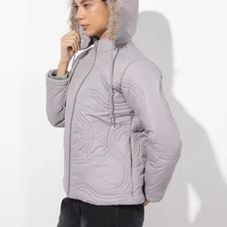 The Roadster Lifestyle Co Hooded Quilted Jacket image 5