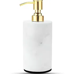NikkisPride White Abstract Marble Soap Dispenser image 3