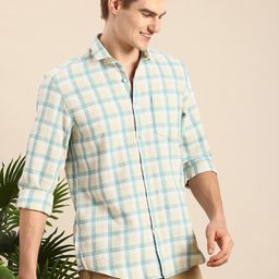 Mast & Harbour Men Standard Checked Casual Shirt-picture-4
