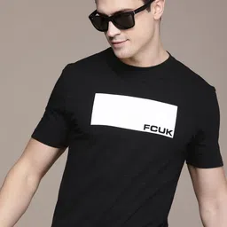 FCUK Printed Pure Cotton T-shirt-picture-41