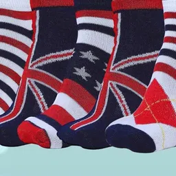 MJE Men Pack Of 5 Patterned Cotton Ankle Length Socks image 2