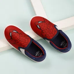 Kidsville Marvel Featuring Spiderman Designed Slip On Shoes - Red-picture-24