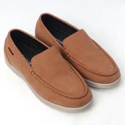Pine Kids Slip On Formal Loafers - Brown image 2
