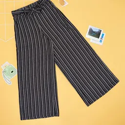 Pantaloons Junior Girls Striped Culottes Trousers-image-98