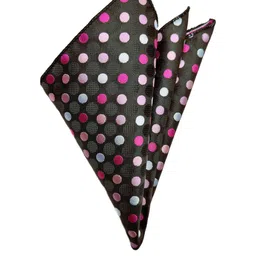 VOICI Men Multi Printed Polka Dots Pocket Squares Coat Hanky image 3