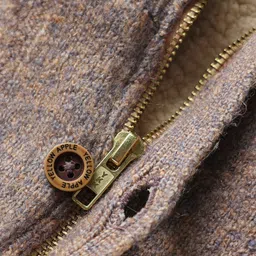 Yellow Apple Wool Knitted Full Sleeves Solid Front Open Sweater - Rust image 4