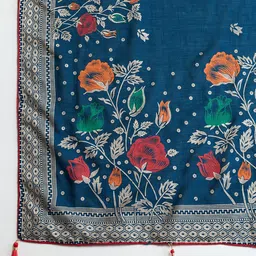 Nayanthara Trends Floral Printed Saree image 2