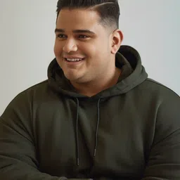 FFLIRTYGO Men Plus Size Hooded Sweatshirt image 3