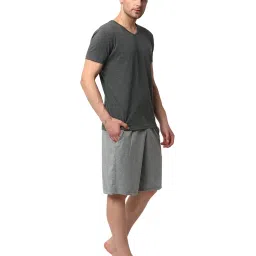 Vimal Jonney Grey T-Shirt & Shorts image 3