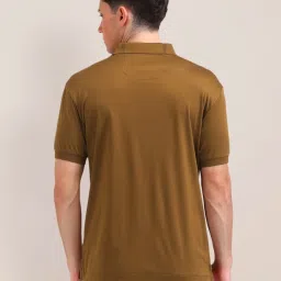 U.S. Polo Assn. Green Cotton Slim Fit Logo Printed Polo T-Shirt image 2